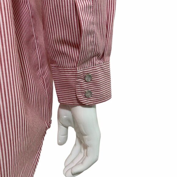 Sunweave Men's Vertical Striped Pearl Snap Shirt - Picture 7 of 8